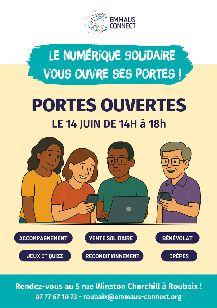 Portes ouvertes Emmaus Connect Roubaix