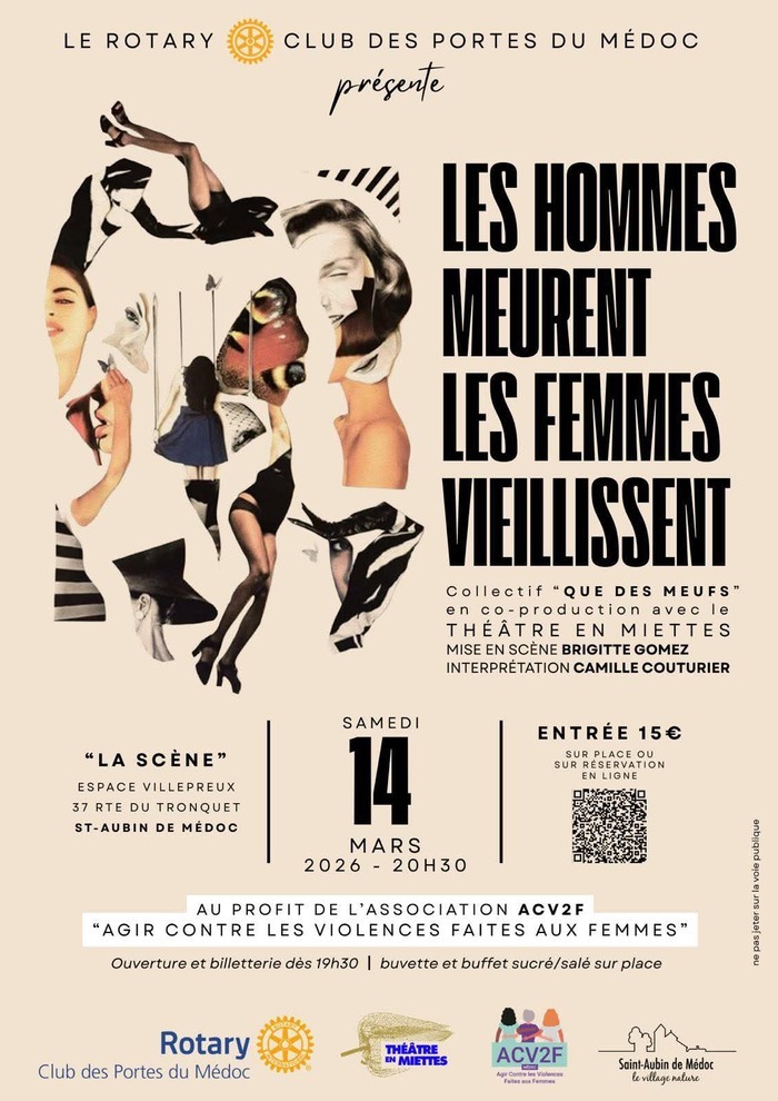 Théâtre : Les hommes meurent, les femmes vieillissent