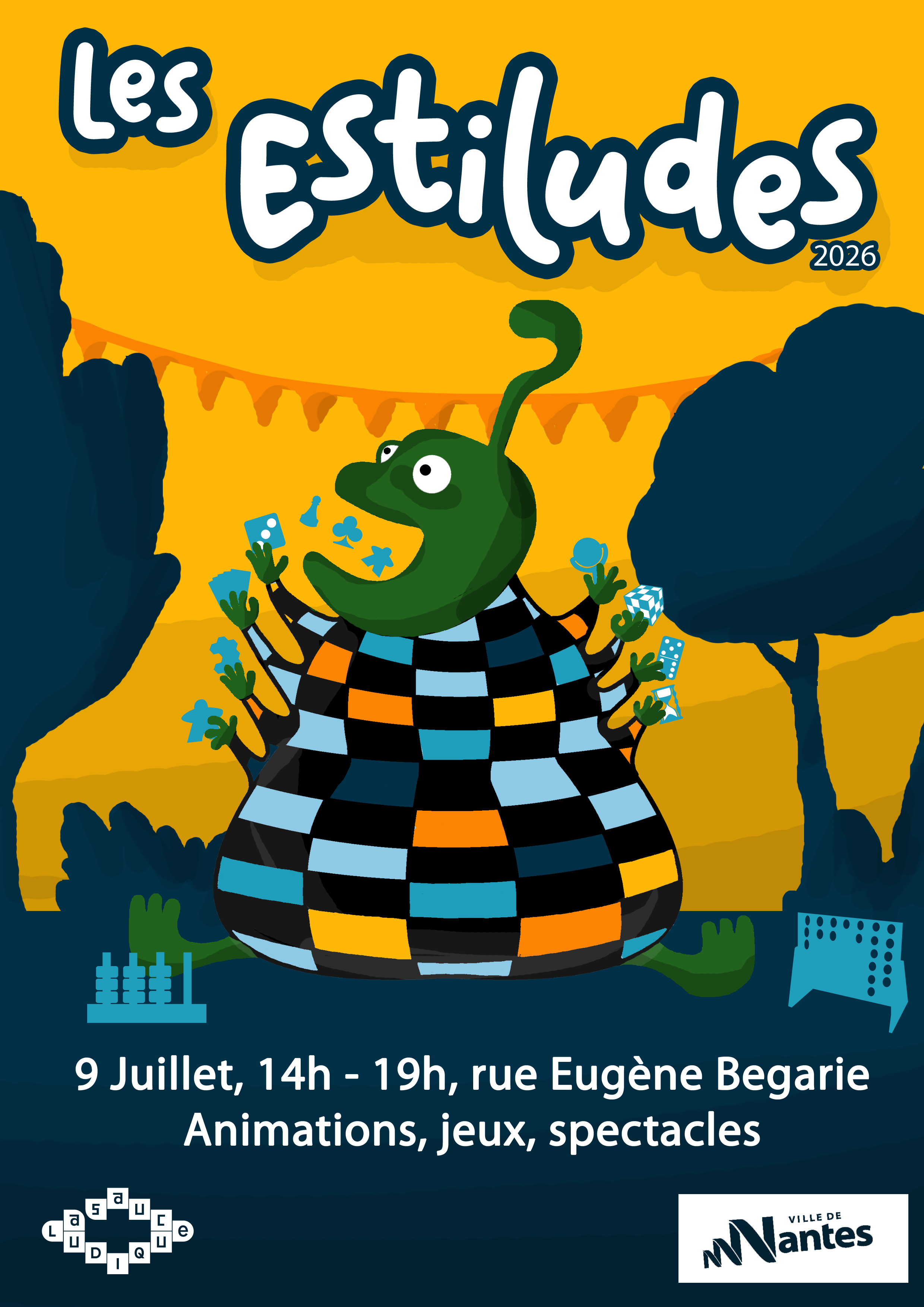 Après-midi jeux au square de la rue Eugène Bégarie