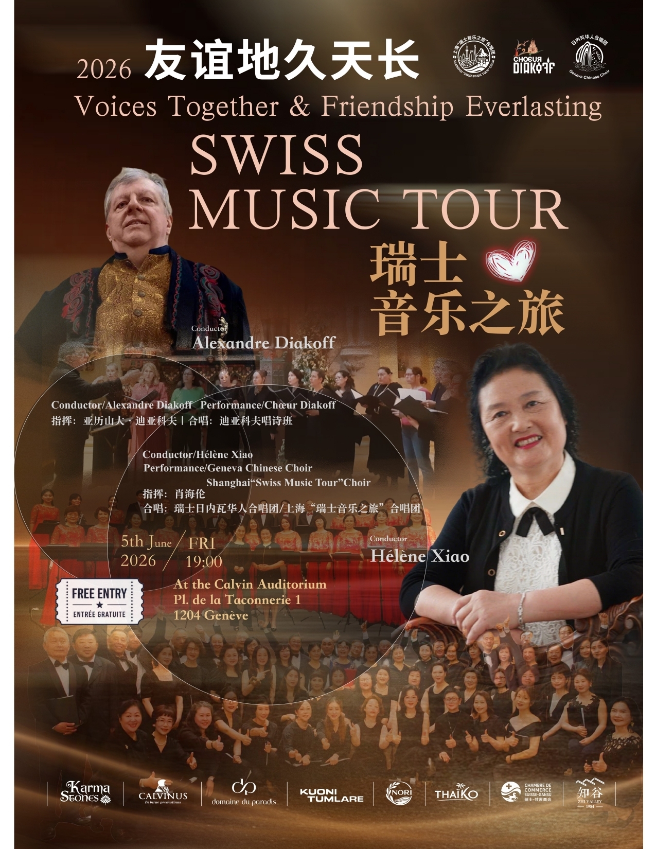 Swiss Music Tour avec le Chœur Diakoff